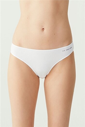 U.S. Polo Assn. 67006 Kadın Siyah Ten Beyaz Ten Beyaz 2 li Kıl Lastikli Slip