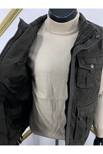 Sadık Collection Dynamo Multi-Pocket Hunter Vest with Fur Inside 4100
