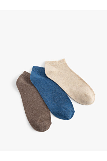 Koton Basic 3-Piece Booties Socks Set Multicolored