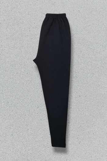 Senar Winter Black Color Raised Mesh Leggings Rib Fabric Soft Underwear