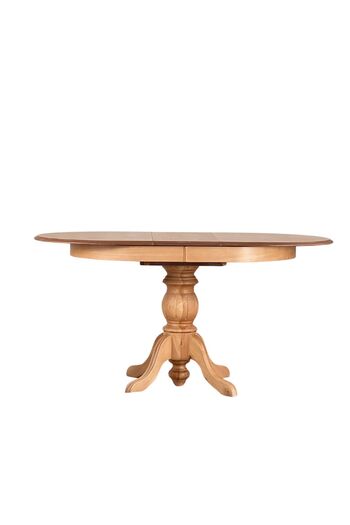 Woodenbend Ronya Natural Ahşap Hazeranlı Oval Açılır Masa Takımı 80x120 – 4 Sandalyeli 80x150
