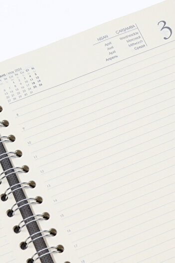 Trendmiya Spiral Agenda with New Year's Date for 2025