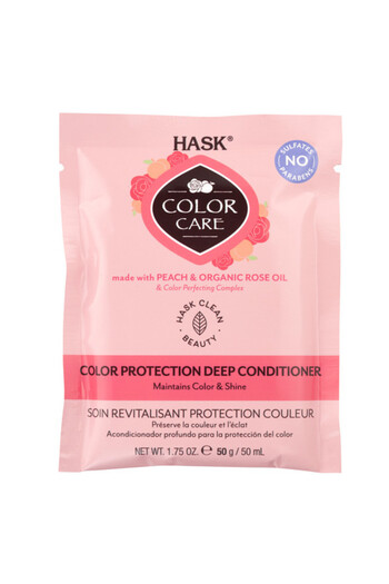 HASK Color Care Rose & Peach Color Protection Deep Conditioner Packette 50g