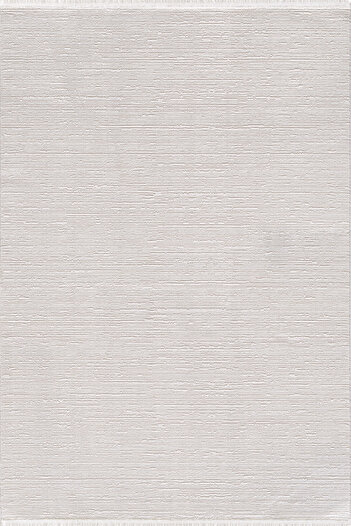Empera Gemma - Pure White Saçaklı Modern Tozumaz Halı