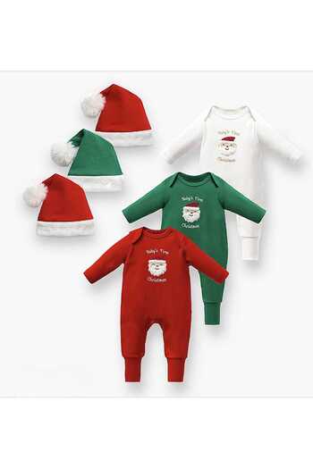 Nipperland Unisex Yılbaşı Temalı Şapkalı Tulum