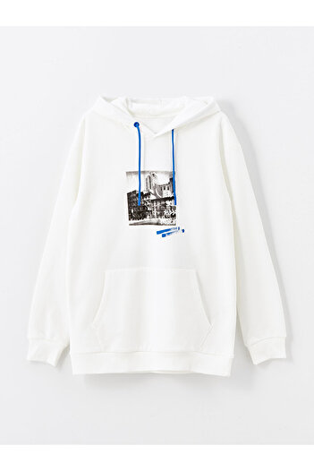 LC Waikiki Lcw Long Sleeve Printed Men's Hoodie