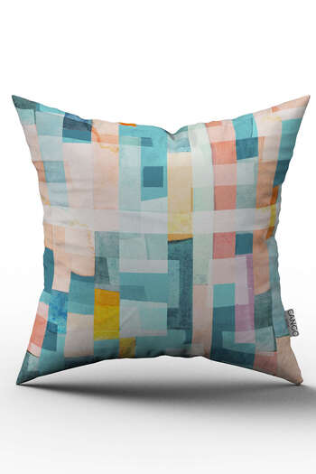 Cango Home Double Sided White Mixed Color Abstract Decorative Throw Pillow Pillow Case - Cgh159-ct