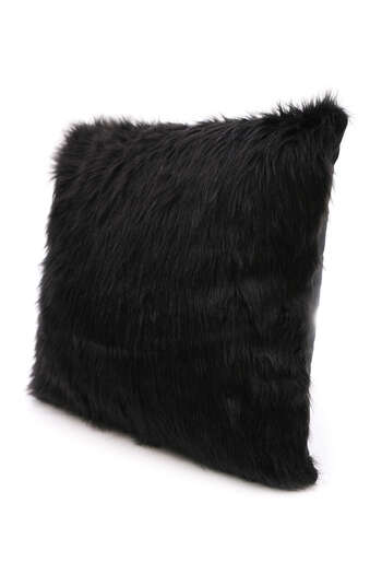 Cango Home Plush Throw Pillow Cover - Black