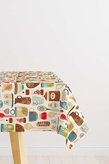 Cango Home Hanorac de birou cu imprimare digitală cu model de obiecte decorative multicolore alb Cgh602-ms