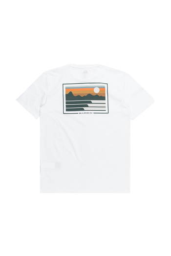 Quiksilver Ανδρικό λευκό μπλουζάκι Land And Sea ΑΝΔΡΙΚΟ T-SHIRT EQYZT07669