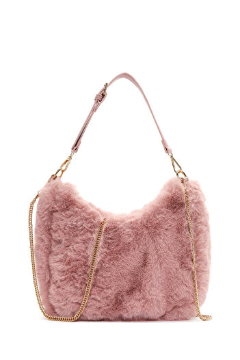Derimod Pink Plush Women's Shoulder Bag - Long Strap 24wbd2954ph