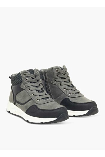 LBL by Shoexpress Panelled High Cut Boots with Zip Closure