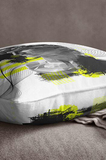 INSENSE HOME Velvet Babyface Alb Negru Modern Sculpture Figure Digital Printed Arunca Husa de Perna Cgh561