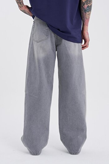 Machinist Erkek Oversize Baggy Jean Ghost