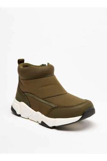 Juniors Textured High Cut Boots with Zip Closure