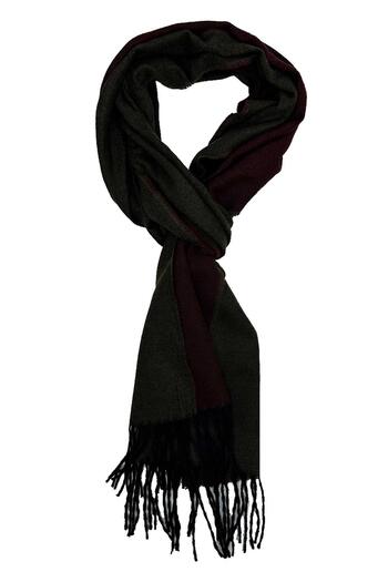 Kravatkolik Burgundy - Green Double Sided Men's Cashew K627