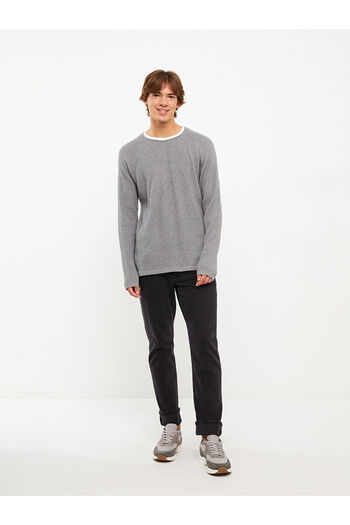 LC Waikiki Men's Knitwear Sweater - Crew Neck, Long Sleeve
