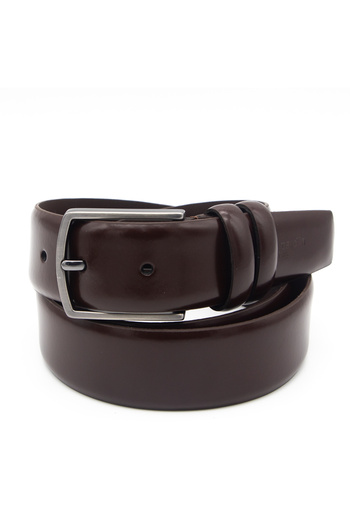 Pierre Cardin Καφέ λουστρίνι ανδρική ζώνη PC100R8K