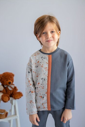 Zeyland Boy's Anthracite Navy Blue Sweatshirt (2-6 years old)