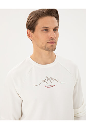 Pierre Cardin Φούτερ Ekru Regular Fit 50290611-VR019