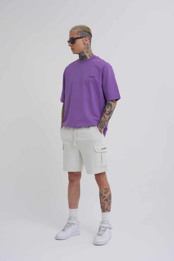 Machinist Ανδρικό σορτς Cargo Pocket Basic Relaxed Grey