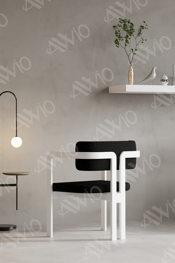 AVVİO TRENTO Tokyo Sandalye Beyaz Mutfak Salon Yemek Odası Sandalyesi Demonte Metal Ayak
