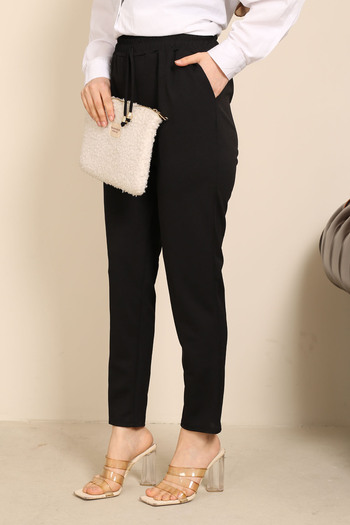 İmajButik Black High Waist Pencil Pants