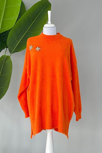 Missemramiss Angora Sweater 4224 - Stone Embroidered