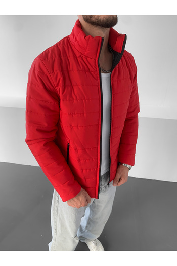NO1 KONSEPT Red Zippered Lined Seasonal Coat