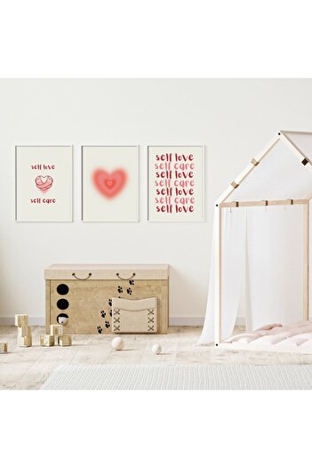 PRYDESIGN Pry Design Set of 3 Self Love Care Wall Painting Framed Pry_0309_00