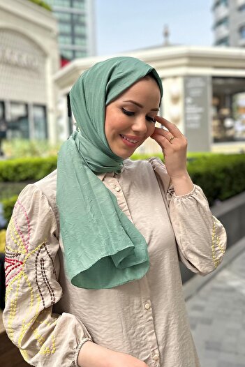 Aker Bamboo Craş Shawl -6060700-952 - Green