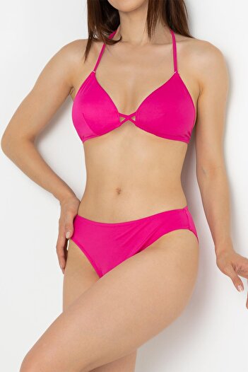Doremi Bağlama Detaylı Normal Bel Bikini Takım