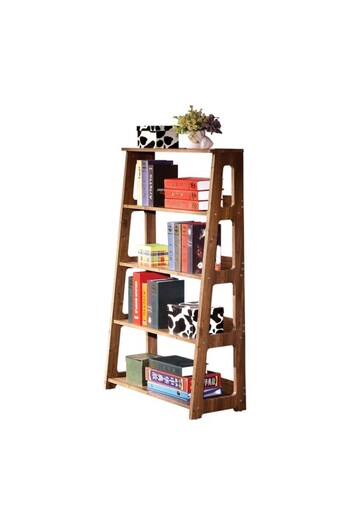 micasa 4-Tier Elegant and Modern Design Pine Wood Storage Rack