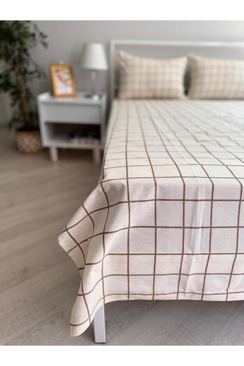 üntaş Single Person Rubber-Free Flat Leaves and 1 Pillow Covers
