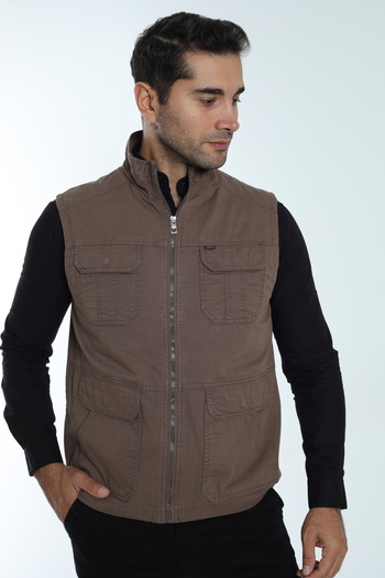 Cordial Men's Seasonal Vest 100% Cotton Lined Six Pockets