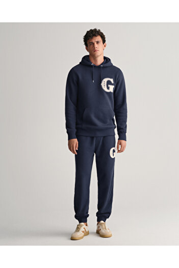 Gant Erkek Lacivert Regular Fit Logolu Eşofman Altı