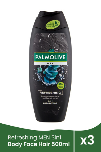 Palmolive Dushigeel MEN 3in1 Refreshing 500ml x 3 pieces