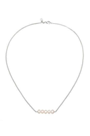 KUZZOI Colier Colier Bărbătesc Elegant Trend cu Perle de Cultură de Apă Dulce din Argint 925