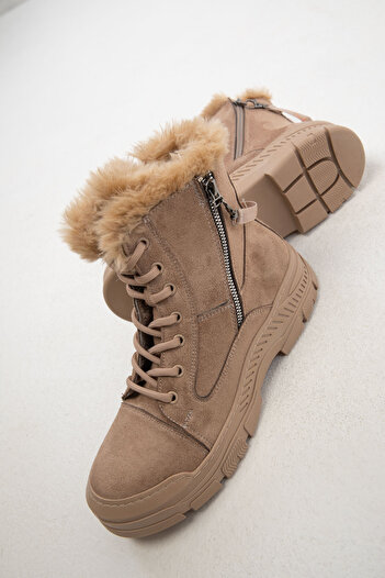 SOHO Γυναικείες μπότες Mink Suede - 20007 Model Bootie