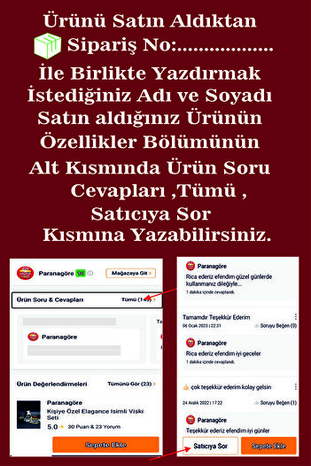Paranagöre Kişiye Özel İsimli İkimizin Yerine Plus 2 'li Viski Seti