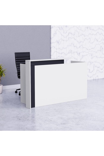 Mahmayi Zelda 26R001 Modern Reception Desk - White