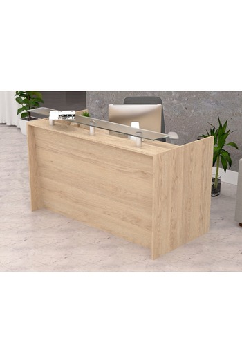 Mahmayi R06 Sand Gladstone Office Reception Desk - 180cm