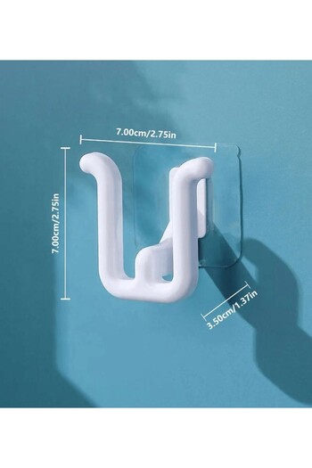miatamer 3Pcs U-Shaped Wall Mounted Self-Adhesive Slipper and Shoe Rack
