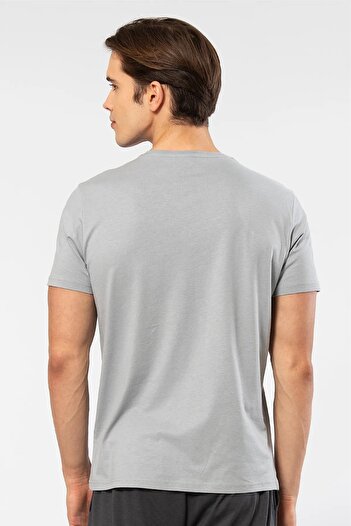 Cacharel Men's Short Sleeve V-Neck T-Shirt, 50% Cotton, 50% Modal