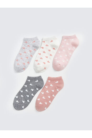 LC Waikiki Lcwk Patterned Women's Booties Socks 5 Pack