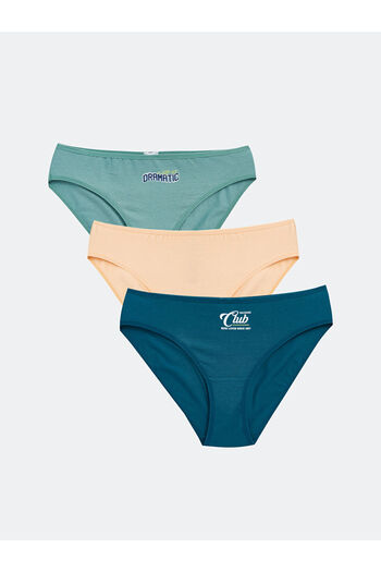 LC Waikiki Pachet de 3 chiloți bikini imprimați