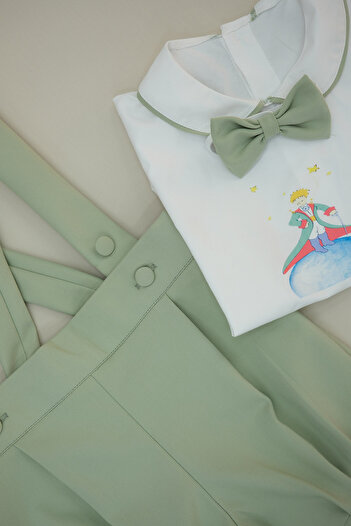 annerüyası The Little Prince Printed Shorts Salopette Suit