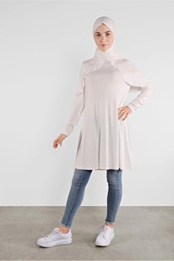 Alvina 41237 Model Flywheel Tunic - Collar Detail