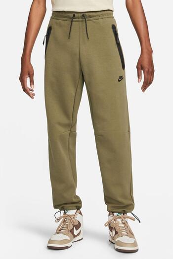 Nike Αθλητικά ρούχα Tech Fleece Παντελόνι Πράσινο Μαύρο Ανδρικό Φούτερ Χακί Πράσινο