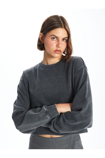LC Waikiki Good Quality Parts from Celebi Store |   Crew Neck Oversize Women's Thick Sweatshirt